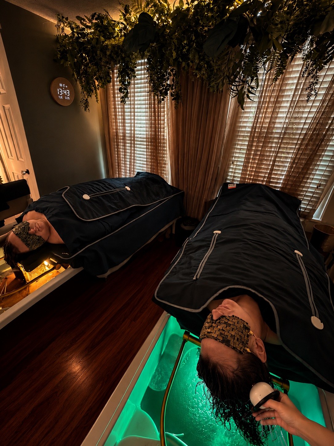 Head spa duo room, post-travel reset — The Bronze Lily, St. Petersburg, FL