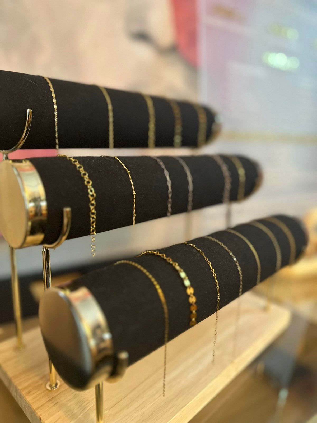 Welded permanent jewelry — custom chain — The Bronze Lily, St. Petersburg, FL