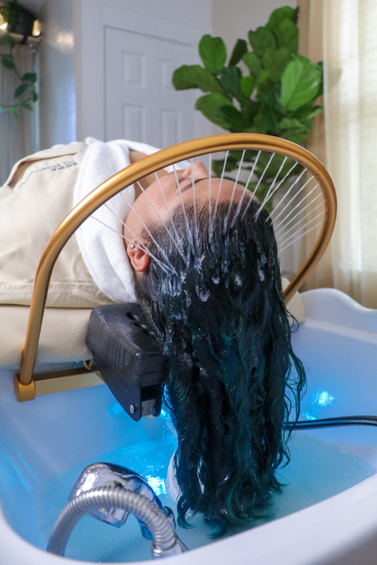 The water halo, mid-ritual — The Bronze Lily, St. Petersburg, FL