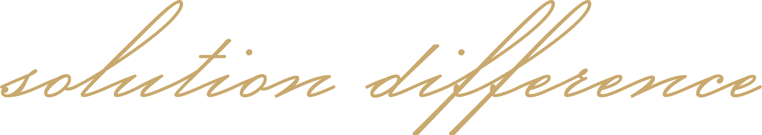 solution difference